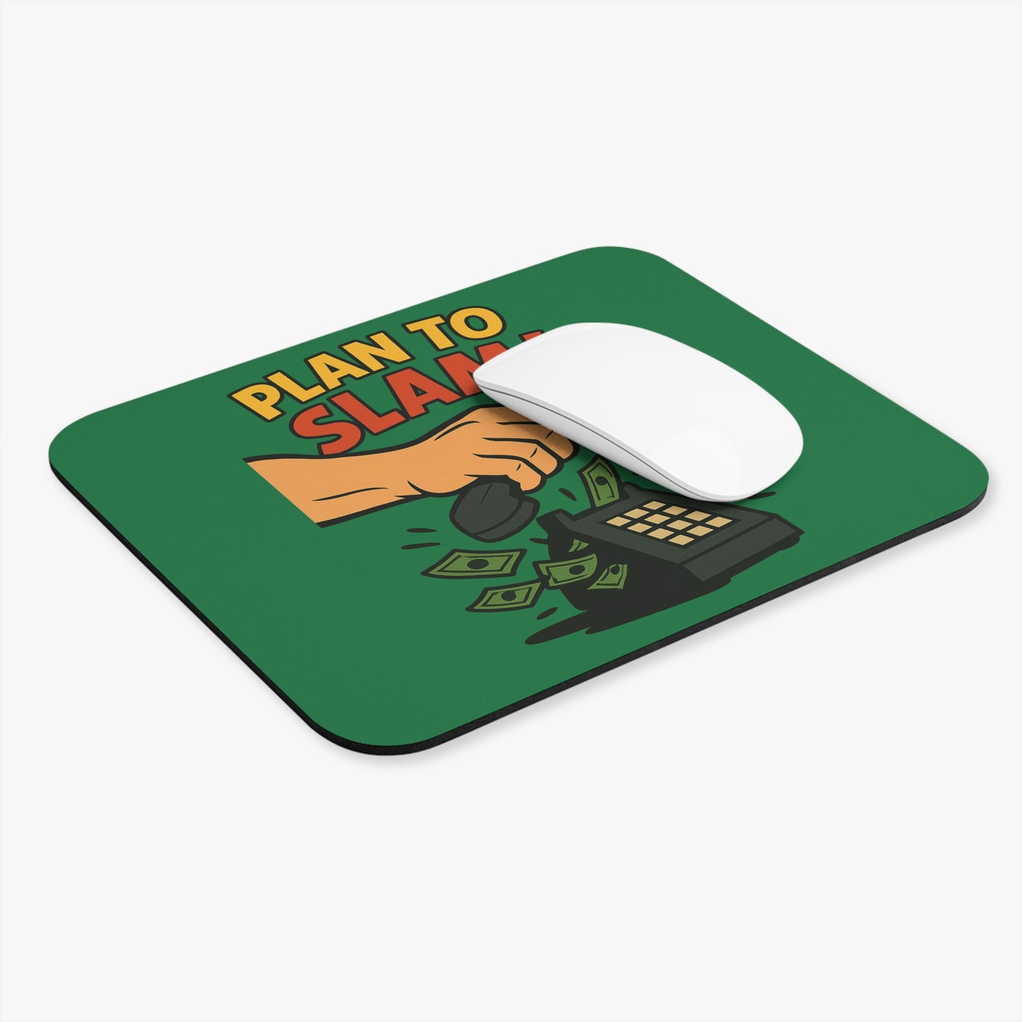 PLAN TO SLAM!™ – Motivational Desk Mouse Pad for Sales Pros, Hustlers & High Performers